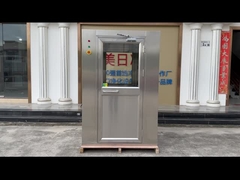 스테인리스 스틸 201 공기 샤워실 스윙 문과 함께 단면 블로거