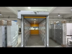 HEPA 99.995% 필터레이션 및 안전 센서와 함께 고속 롤링 도어 공기 샤워기