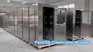 스마트 액세스 슬라이딩 도어 얼굴 인식 에어 샤워