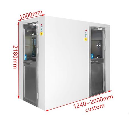 맞춤형 공기 샤워실 오른쪽 각도 지능형 공기 샤워 OEM / ODM 허용