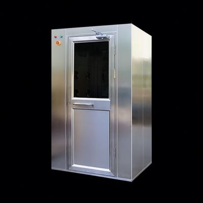 맞춤형 청정실 공기 샤워실 0-99s 조정 가능한 타이머와 SUS304/파우더 코팅 철판의 360° 공기 흐름 각도