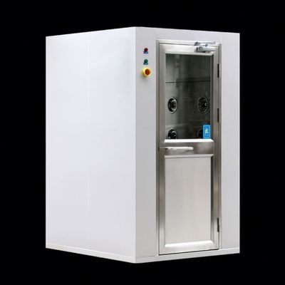 맞춤형 청정실 공기 샤워실 0-99s 조정 가능한 타이머와 SUS304/파우더 코팅 철판의 360° 공기 흐름 각도