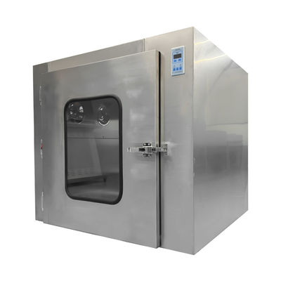 GMP-Compliant 304 스테인리스 스틸 패스 박스/ 굽은 문