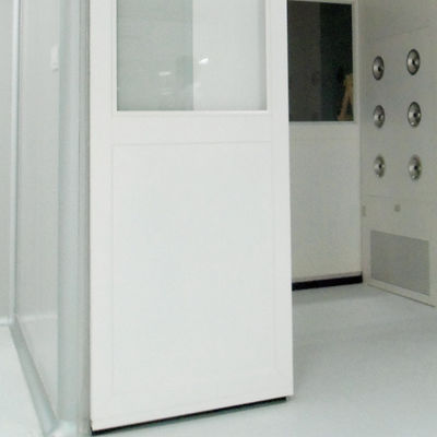 산업용품 자동 슬라이딩 문이 있는 공기 샤워기 1500W 팬, 0.3μm HEPA 필터