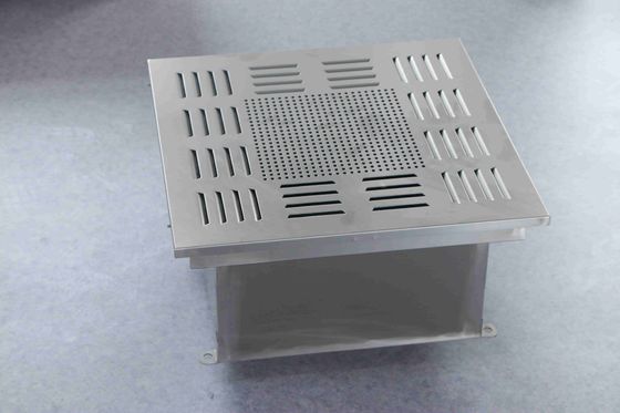450×450×480mm 액체 통로 HEPA 공기 출구, 부식 저항성 구조 및 청정실 환기를 위한 도구 없는 설치