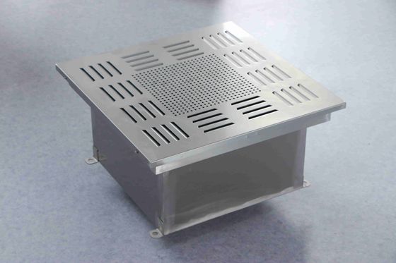 450×450×480mm 액체 통로 HEPA 공기 출구, 부식 저항성 구조 및 청정실 환기를 위한 도구 없는 설치