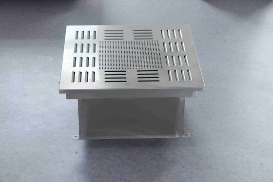 450×450×480mm 액체 통로 HEPA 공기 출구, 부식 저항성 구조 및 청정실 환기를 위한 도구 없는 설치