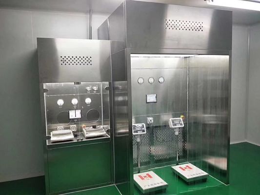 GMP 마이너스 압력 가량 칸 H14 HEPA 필터레이션 먼지 차단 시스템