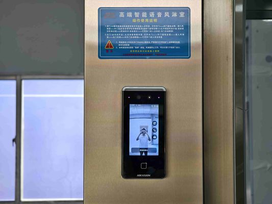 얼굴 인식이 가능한 스마트 슬라이딩 도어 공기 샤워기