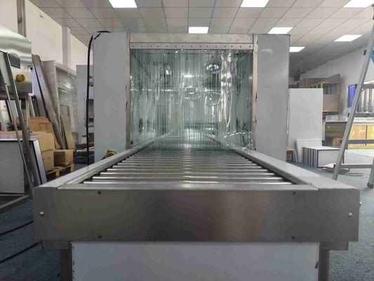 전동 롤러 컨베이어 에어 샤워 패스 스루 박스 | 클린룸 이송 시스템