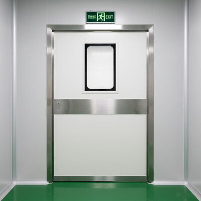 산업용 자동 슬라이딩 스틸 도어 1500kg 부하 용량 IP65 기상 방지 및 ISO 14644 준수